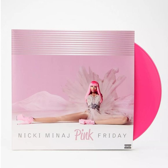 Nicki Minaj Pink Friday 2XLP Pink Vinyl Record Album EUC - Picture 1 of 5